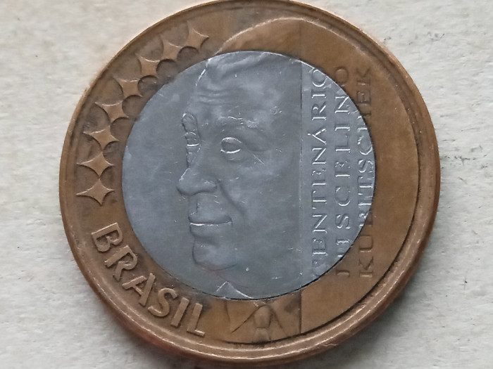 BRAZILIA-1 REAL 2002 ( Juscelino Kubitschek de Oliveira)