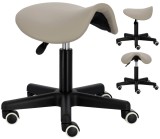 Taburet cosmetic hoker coafor scaun scaun rotativ rotund reglabil gri