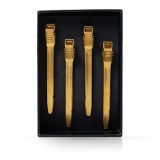 Cumpara ieftin Clipsuri de par - ROVRA - set 4 bucati - Gold Mat