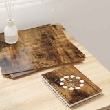 vidaXL Panouri de decor 12 pcs Stejar afumat 30 x 30 x 0.3 cm