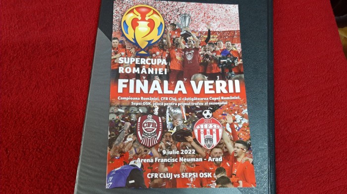 program CFR Cluj - Sepsi Sf Gheorghe supercupa Rom