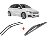 Cumpara ieftin Set 3 stergatoare MERCEDES-BENZ B-CLASS Sports Tourer (W246, W242) 2011 - 2018, pentru parbriz si luneta, Valeo Silencio