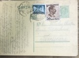 CP03 Carte postala veche 1937 Sanatoriul Vijnitza Bucovina - Timisoara diploma inginer timbru Aviatie