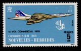 New Hebrides Fr 1976 - Avion Concorde, neuzat