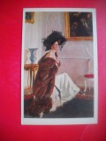 HOPCT 23702 PORTRET OLGA ORLOVA- VALENTIN SEROV 1865-1911 - RUSIA --MUZEE - CP PICTURA --NECIRCULATAMUNTII