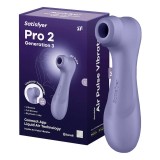 Vibrator clitoridian Satisfyer Pro 2 Generation 3, tehnologie Liquid Air, waterproof, APP#