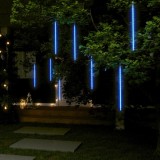 vidaXL Lumini de meteoriți 8 buc. albastru 50 cm 288 LED-uri int./ext.