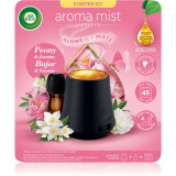Air Wick Aroma Mist Peony &amp; Jasmine aroma difuzor cu rezerv&atilde; + baterie 1 buc
