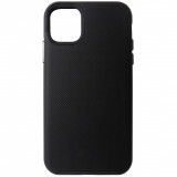 Husa tip capac spate Prio neagra, policarbonat si TPU, pentru Apple iPhone 11