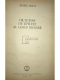 Marin Buca - Dictionar de epitete al limbii romane (Editia: 1985)