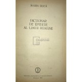 Marin Buca - Dictionar de epitete al limbii romane (Editia: 1985)