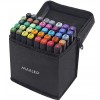 Set 40 Markere Carioci Duble Maaleo, Varfuri Diferite, Geanta Inclusa, Culori Diverse