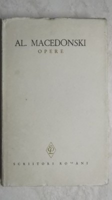 Al. Macedonski - Opere V, proza (vol. 5, 1969) foto