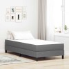 VidaXL Saltea de pat cu saltea Gri deschis 90 x 200 cm țesătură 42008266