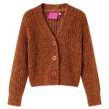 Cardigan tricotat pentru copii, coniac, 128