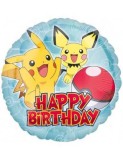 Balon folie rotund POKEMON Pikachu HAPPY BIRTHDAY 45 cm, Anagram