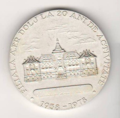 SV * Lot x 3 MEDALII AFR DOLJ * Expozitii Filatelice Craiova 1978 - 1986 - 1989 foto