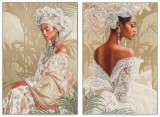 Cumpara ieftin Set 2 tablouri 3D canvas Women 2 x 100 x 150 cm