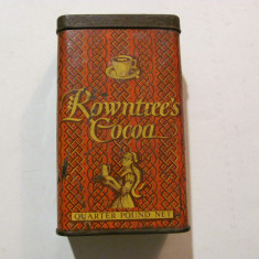 CY - Cutie goala foarte veche "ROWNTREE'S Cocoa" / Cacao / Made in England