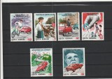 ROMANIA 1987 LP 1192 CIRCULATIA RUTIERA SERIE MNH NESTAMPILATA, Nestampilat