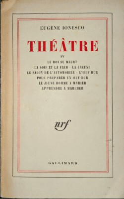 Eugen Ionescu (E.Ionesco) - Teatru - Autograf si dedicatie, 1966 foto