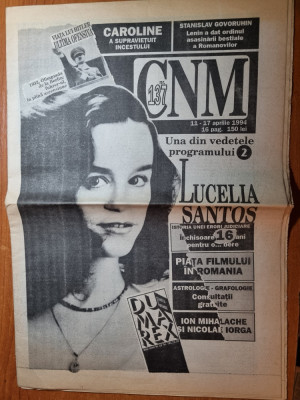 ziarul cnm 11-17 aprilie 1994- lucelia santos warner bros foto
