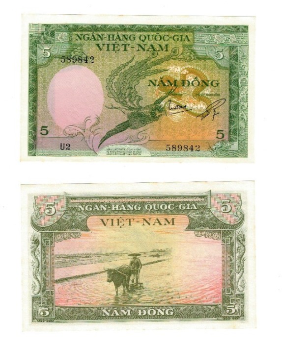 Vietnam Sud 1955 - 5 dong aUNC