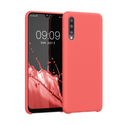 Husa kwmobile pentru Samsung Galaxy A50, Silicon, Roz, 48715.103 foto