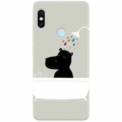 Husa silicon pentru Xiaomi Mi A2, Hippo Bath foto