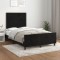 vidaXL Cadru de pat fără saltea Negru 120x190 cm catifea 3270574