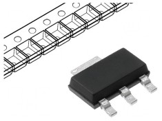 Tranzistor NPN Bipolar 60V 6A 1.6W SOT223 pentru Circuite Electronice