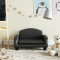 Canapea pentru copii, negru, 50x40x30 cm, piele ecologica GartenMobel Dekor
