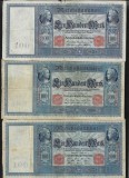 Rar! Set Germania 3 x 100 marci mark 1908! + 1909! + 1910, Europa