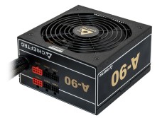 SURSA Chieftec A-90 650 W, semi-modulara, certificare 80 Plus Gold - compatibila, ventilator 120mm, PCI-E 6+2 pin x 2, SATA x 6, &quot;GDP-650C&quot; (timbru ve