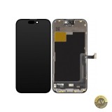 Display cu Touchscreen JK pentru Apple iPhone 15 Pro cu Rama Versiune LCD In-Cell Negru