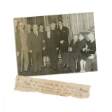 George Călinescu, Bilet olograf și fotografie de presă, 1950