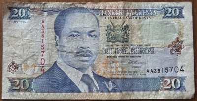 20 shilingi 1995, Kenya foto