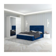 Dormitor Eric Albastru 140x200cm