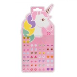 Set Cercei Autocolanți, Unicorn, Diverse Modele, 30 Perechi, Multicolor