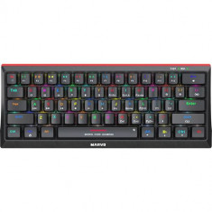 Tastatura Gaming Marvo KG962G RGB Black Red Switch Mecanica, USB (Negru)
