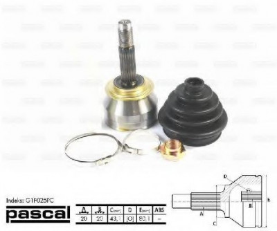 Kit cap planetara FIAT FIORINO Pick-up (146) (1988 - 2001) PASCAL G1F025PC foto