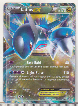 bnk crc Cartonas Pokemon 2015 Latios Ex XY72 holo foto