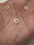 COLIER AUR 14K - Lant subtire - Lantisor cu Inima - Delicat - 480lei/gr. !