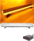 96 LED Lumina de Stroboscopica 140cm Lampa Girofar Avertizare Galben 12V 24V