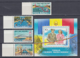 ROMANIA 1985 LP 1127 LP 1128 CANALUL DUNARE-MAREA NEAGRA SERIE+COLITA MNH, Nestampilat