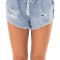 W536-4 Pantaloni scurti cu elastic in talie