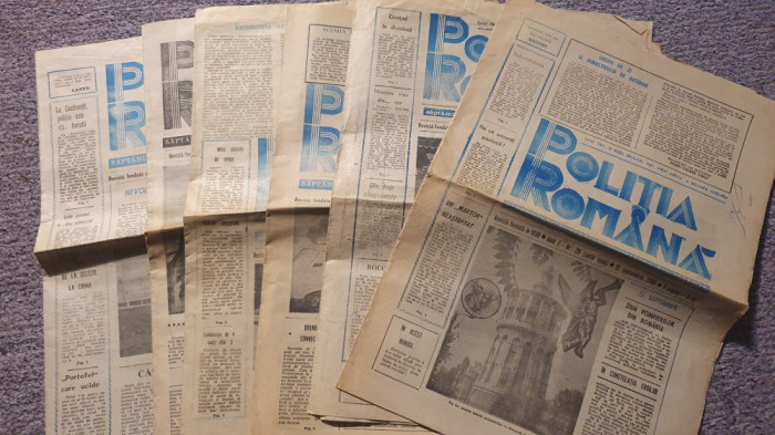 6 ziare Politia Romana, aprilie-sept 1990