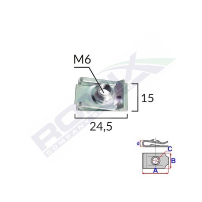 Clips Metalic Fixare Pentru Audi/Bmw Si Universal Set 10 Buc 136544 16308-RMX foto