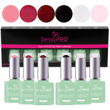 Cumpara ieftin Set 6 Oje Semipermanente Hema Free 10ml SensoPRO Milano, Bliss Dream