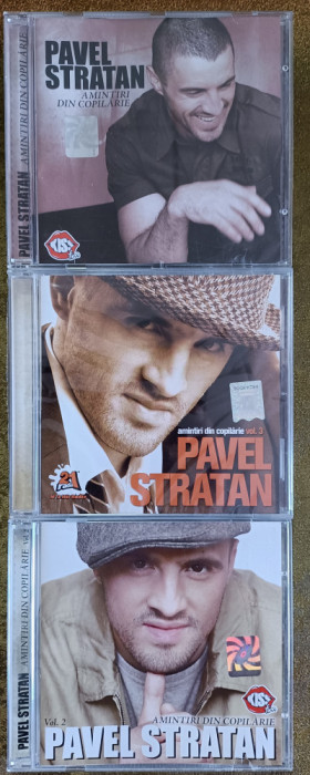 Pavel Stratan - Amintiri Din Copilarie Vol 1,2.3 , cd-uri cu muzică